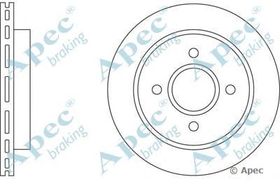 APEC BRAKING dsk534 -  Тормозной диск